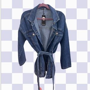 boohoo oversized denim shirt jacket
